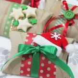 santa hat toilet paper roll gift box