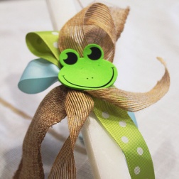 baby frog - palm Sunday candle|marmite & ponpon