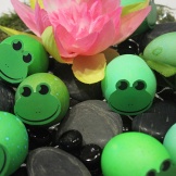 Frogs Easter eggs |marmite et ponpon
