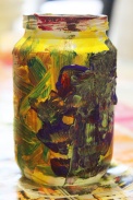 8-Magazine flowers & food jar vase - recycling craft|marmite et ponpon